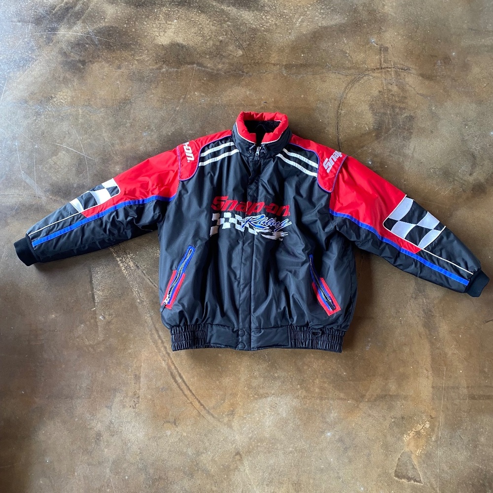 VTG 90s Snap On Tools Embroidered Racing NASCAR Jacket